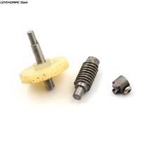 웜기어 베벨기어 감속기 플라스틱 웜 감속기 기어 세트 용 1 금속 휠, 한개옵션0