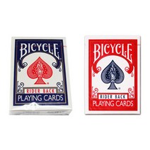 바이시클 라이더백 플레잉카드 2개 + 스트리퍼덱, 플레잉카드(레드,블루), 스트리퍼덱(랜덤 발송)