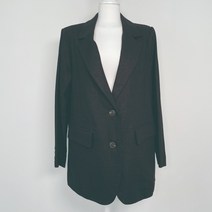 라이블리 여성용 심플 린넨 투버튼 자켓