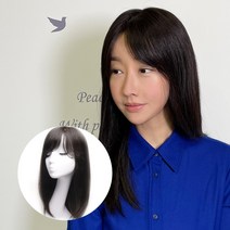 아미모 인모통가발 긴머리가발 자연스러운가발 항암가발 [AM-W514], 자연검정, 대