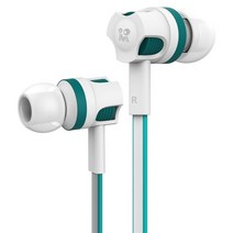 헤드셋 extra bass headphones 유선 이어폰 마이크가있는 3.5mm 이어폰 국수 스타일 наушники 스포츠 auriculare for samsung, 흰색 jm26