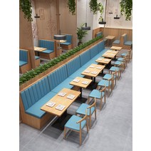 붙박이의자 쿠션 카페 노래방 의자 업소용 쇼파 매장, 소파 05