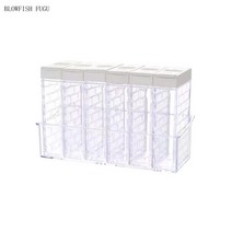 BLOWFISH FUGU 양념통 세트 조미료통 사각 플라스틱 양념통6P*50G+랜덤 사은품, 화이트