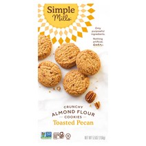 Simple Mills 내추럴리 글루텐 프리 크런치 토스트 페칸 쿠키 5.5 oz 156 g