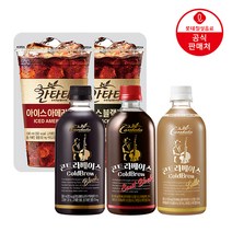 롯데칠성 칸타타 콘트라베이스 500ml 블랙 파우치 라떼 헤이즐넛 190ml 페트 맛있는 커피 음료, 4. 칸타타콘트라 블랙 500ml펫 1