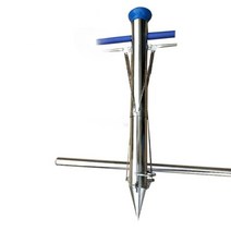 다기능 야채 모종기 파종기 이식기 비료 씨심기, 더블 핸들 모종 파종기 + 발 페달