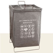 가정용 재활용 공병 분리 수거함 틈새 분리수거대 브라운