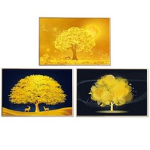 골드트리프레임 ◆행운의 황금인테리어◆ [대형]황금나무액자, 나이트