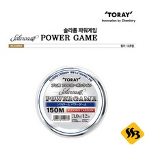 싹쓰리낚시] 토레이 파워게임 배스 바다목줄 카본낚시줄, 제품선택, 솔라롬 파워게임_5.0호