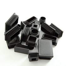 pvc관 pvc파이프 배관 부속 배관자재 연결 의자 다리 파이프용 블랙/화이트 인서트 15mm ~ 100mm 가구 사, 02 Black_11 45x75mm -4Pcs