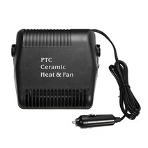 차량용드라이기 150W 12V Car Fan Heater Defroster Cooler Dryer Demister Outlet Cold / Hot Wind Auto Portabl, [01] Black