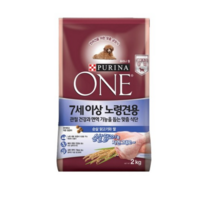 퓨리나 원 7세이상 노령견용 2kg 순살닭고기 건식사료, 1개