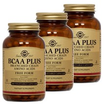 솔가 BCAA 플러스 아미노산 베지터블 캡슐 글루텐 프리 비건, 100개입, 3개