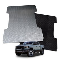 닷지 램 RAM 1500포함 고무 트렁크 화물칸 적재함 매트, 블랙, 닷지 램 1500