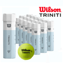 윌슨 트리니티 테니스공 1박스 72개 Wilson TRINITI 테니스볼 4구X18캔 WRT115200, 1박스(4구X18캔)