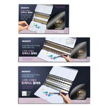 문교 틴케이스 팔레트 고체 물감 낱색 팔레트 12칸 24칸 48칸, 틴케이스팔레트(48칸)