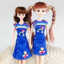 인형옷 드레스 캐주얼, M_19.레인보우 원피스