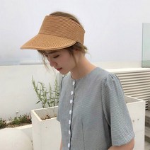 하젤 랑켄 썸머 지사 심플 썬캡_M0100