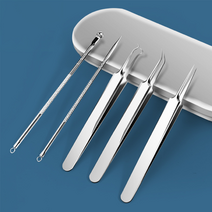 피지제거 전용 핀셋 5종 C세트, 1세트