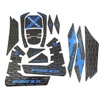 21-22년 혼다 포르자350 스티커 카본 탱크 패드 바이커스, Blue - 블루