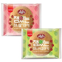 SPC삼립 잼있는 미니 쿠키 딸기맛 사과맛 혼합구성 16g x100개입 1박스 [프리미엄 H의커피 증정], 잼있는 딸기+사과쿠키 16gx100개[H의커피증정], 1개