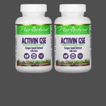포도씨추출물 Paradise Herbs activin GSE 암라(125mg) + grape seed extract 125mg [9O정*2병]