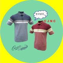[크로커다일] 린넨 스트라이프 티셔츠 CDAA7TS24744