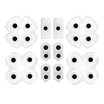PS4Controller 손잡이 전도성 실리콘 고무 패드 게임 교체 부품 게임 패드 버튼 전도성 패드, 2 세트
