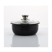 퀸센스 더리치 인덕션 겸용 블랙 세라믹 냄비 뚝배기 18cm, 1개, 더리치 블랙세라믹 뚝배기 18cm