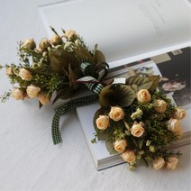 딸 방문 메세지판 장식용 조화가랜드 화사한 카페문 전실용 봄인테리어 중문장식 커피숍창가 집들이선물, 피치