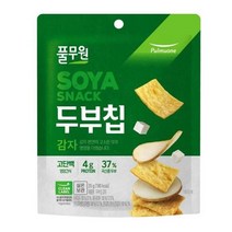 풀무원 사무실간식 탕비실 어린이집 영양간식 주전부리 군것질 두부칩 감자 고단백칩 국산콩두부 35g, 18개