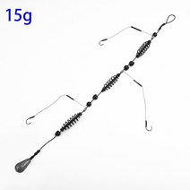 피더 낚시 후크 인공 미끼 케이지 세트 피더 미끼 홀더 잉어 싱커 회전 라인 낚시용 피더 15-40g, 1.15g
