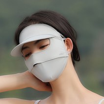 골프마스크 골프 얼굴 가리개 햇빛 자외선차단 냉감 마스크, 1, 엘레강트 그레이(레귤러 스타일)