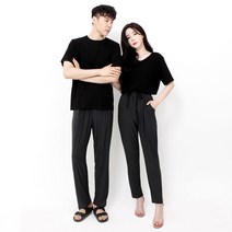 어나더디 속이 비치지 않고 밴딩끈있는 아이스 쿨팬츠