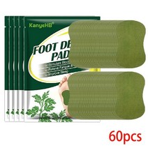 지친발 쿨링 온열 발패치 한방원료 독소 피로한발 6036 pcs 발 패치 쑥 천연 허브 스트레스 릴리프 딥 디톡스 클렌징 피트 바디 도움 수면 풋 패드 케어, 60개