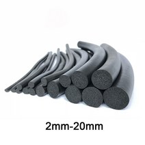 블랙 EPDM 고무 폼 씰링 스트립 캐비닛 어 씰용 라운드 스폰지 코드 바 23456789023456820mm, 06 Dia 4.5mm_04 5 Meters