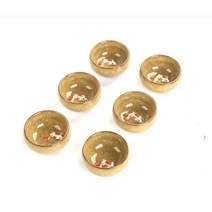 다도세트 다기세트선물 패키지 6 개 3D 황금 물고기 차 컵 세트 쿵푸 딱딱 유약 여행 그릇 찻잔, 02 B