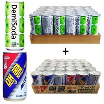 데미소다 애플250ml(30캔) + 맥콜190ml(30캔), 60캔