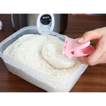 쌀1인분계량컵 밥솥 계량컵 비컵 세제 비중컵 됫박 스쿱삽 집게 사료삽, 핑크