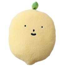 창조적 인 kawaii 과일 플러시 장난감 귀여운 만화 표현 박제 체리 레몬 배 복숭아 복숭아 던역을위한 대형 쿠션 홈 소파 장식 선물, 40x33cm