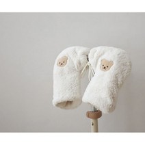 씽씽카 유모차 자전거 유아 아기 어린이 겨울 방한 장갑, 곰돌이