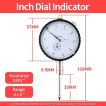 GPS 측량기 측정 프로브가있는 레버 다이얼 표시기 측정기 다이얼 보어 게이지 테스트, 인치 다이얼 표시기