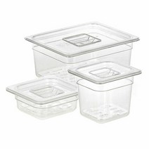 밧드 반찬통 냉장고 보관 용기 샐러드통 Full 깊이6in, 깊이6in뚜껑