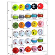 아크릴 골프공 케이스 투명 싸인볼 홀인원 기념볼 정리함 장식용, 03.블루 아크릴 6단