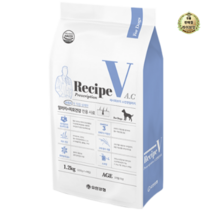 라이브잇 유한양행 Recipe V 반려견 처방식사료, 7개, 1.2kg, 알러지+피모