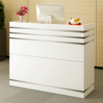포스 거치 다이 접수대 테이블 책상 계산대 60-80cm, 흰색-따뜻한-흰색은띠--80x35x90cm