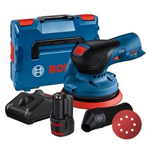 보쉬 샌딩기 GEX10.8V-125 충전 10.8V 2.0Ah 배터리 1개세트 원형샌더, 1개