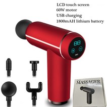 무선 smart 4 마사지 헤드 lcd 터치 스크린 usb 충전 masazer do ciala pistola masaje massageador eletrico body massag, 협력사, 낙타