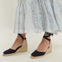 여성 에스파듀 웨지 샌들 에스파드리유 발목 스트랩 편안한 슬리퍼 캐주얼 신발 통기성