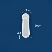 실리콘몰드 캔들 레진 석고 시멘트 금형 사각형 실리콘 몰드 DIY 북마크 에폭시 수지 눈금자 학습 펜던트, JXJX-106